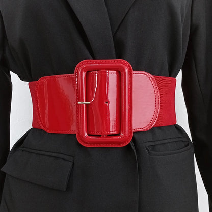 Plus Size Black Stretch Cummerbunds Female Wide Black Corset Belt Big Dress Red Waistband Designer Belts For Women White