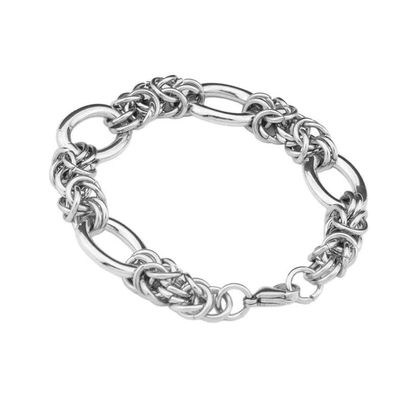 New Hip Hop Design DIY Chain Bracelet for Men Women Heavy Thick Trendy Aesthetic 316L Stainless steel Punk Jewelry