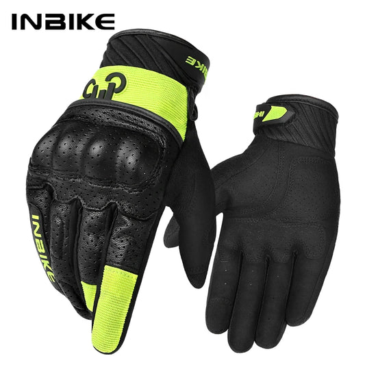 Guantes de motocicleta INBIKE para hombre, guantes de moto, guantes de motocross de otoño y verano, guantes de motociclista para hombre IM801