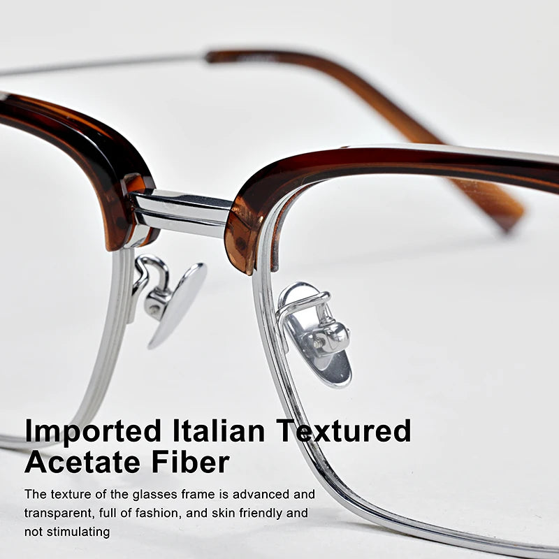 Men's Fashion Business Glasses Frame for Women Titanium Rectangle Popular Myopia Reading VENUS Progressive Prescription Eyewear