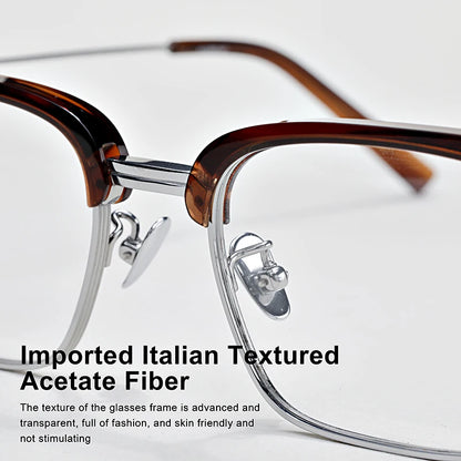 Men's Fashion Business Glasses Frame for Women Titanium Rectangle Popular Myopia Reading VENUS Progressive Prescription Eyewear