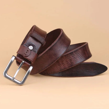 Ceinture de haute qualité 2024 pour hommes, couche supérieure en cuir véritable, boucle ardillon en cuir pur, ceintures de mode pour jeans pour hommes, marque de créateur de luxe