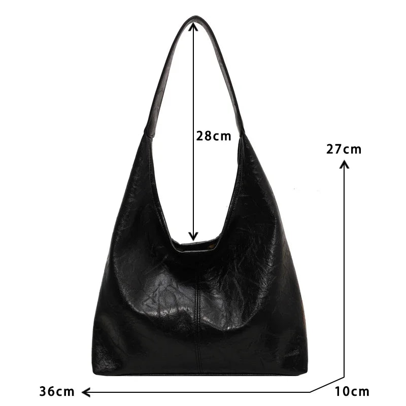 Bolso de hombro de piel sintética suave para mujer, bolso de mano para boda, bolso de viaje para mujer, bolso de mano de gran capacidad a la moda