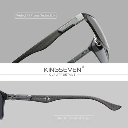 Gafas de sol de aluminio Kingseven 2024 para hombre y mujer, diseño polarizado, con protección UV400, para ciclismo, pesca y conducción