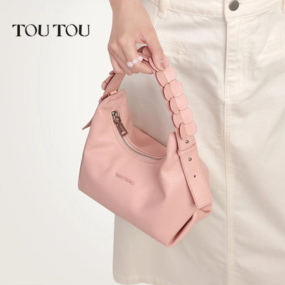 TOUTOU Original Flower Handbag 2024 New Petal Handheld Underarm Dumpling Premium Single Shoulder Crossbody Bag for Women