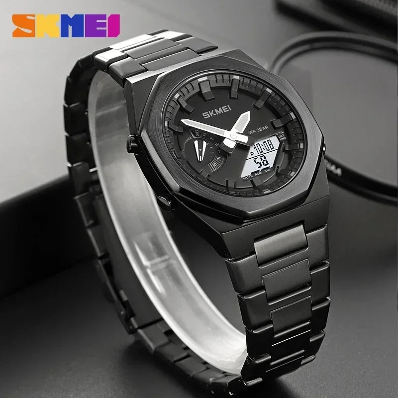 SKMEI Reloj de cuarzo de negocios informal de moda 1816 Reloj de pulsera resistente al agua con fecha luminosa Reloj masculino Relojes deportivos para hombre