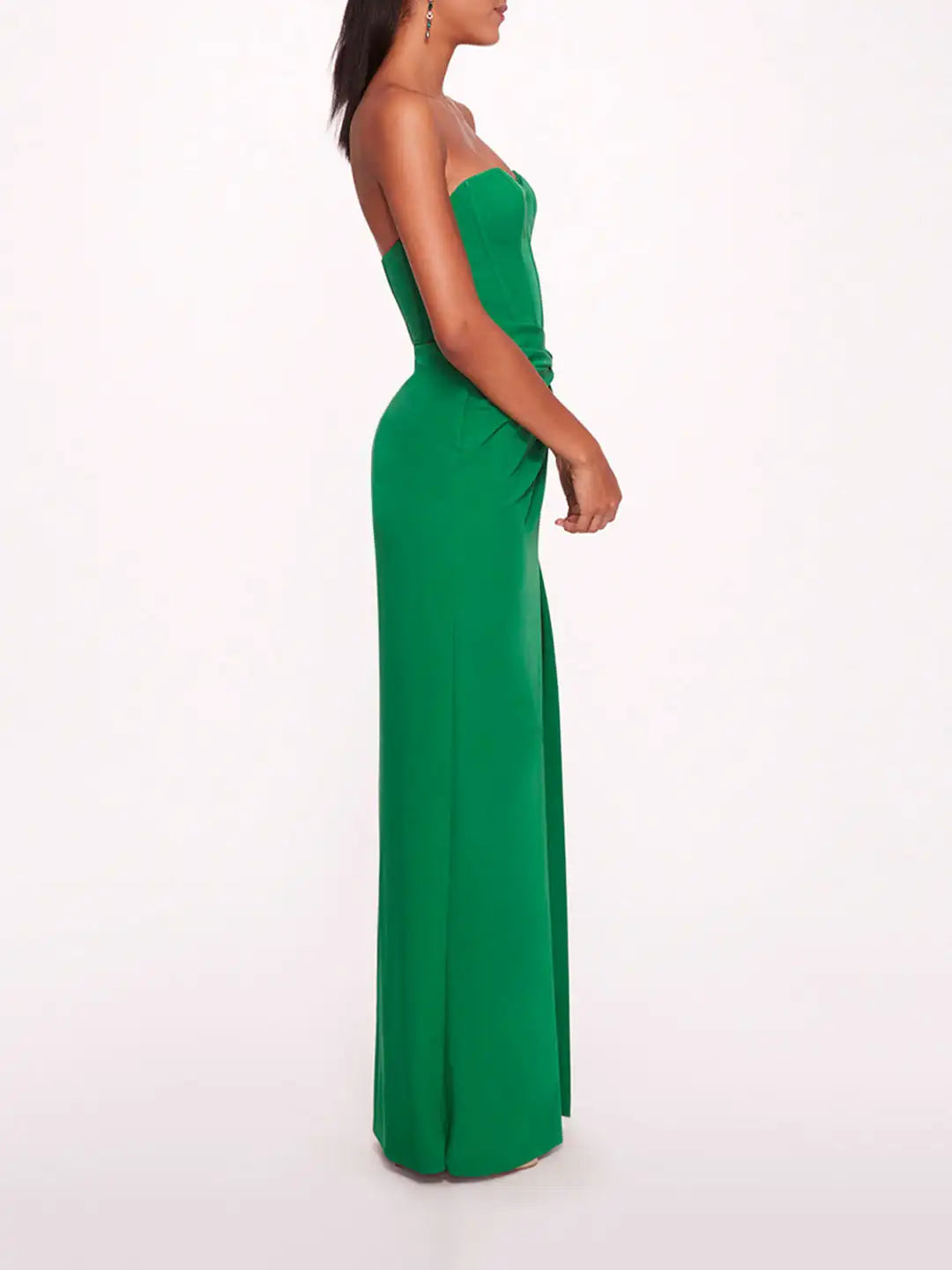 Nouvelle mode Marchesa Robe longue verte Robes longues Haut de gamme Designer Fait main Haut de gamme