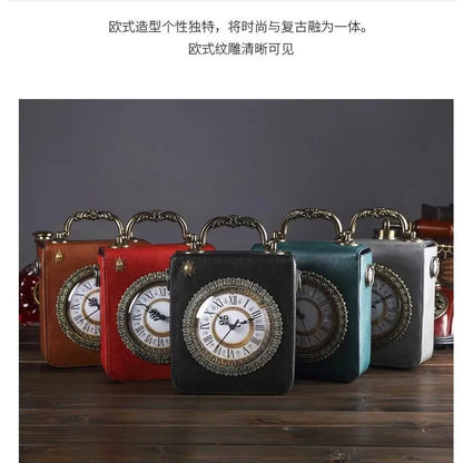 New Retro Unique And Personalized Embroidery Square Fashion Handheld Women's Bag European And American Crossbody Bag For Women