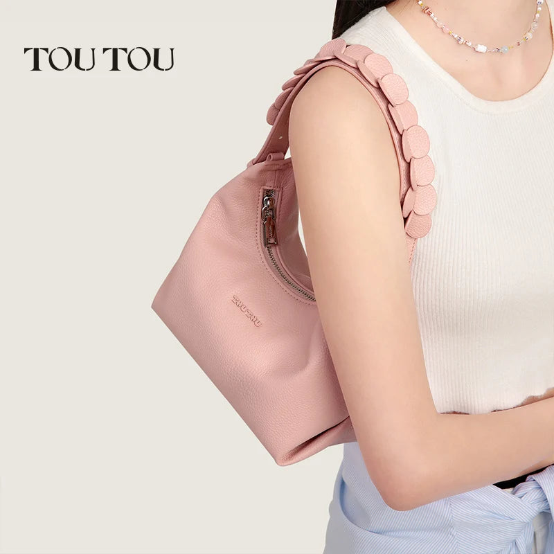 TOUTOU Original Flower Handbag 2024 New Petal Handheld Underarm Dumpling Premium Single Shoulder Bandbody Bag pour femmes