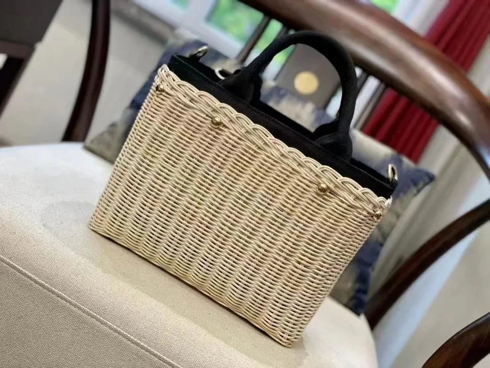 P 2023 Printemps Été Nouvelle Plage Tengbian Pour Femmes Japon Et Corée Du Sud Simple Loisirs Vacances Voyage Sac À Dos Avec Grand