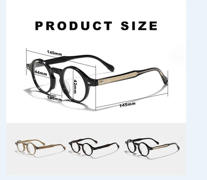 2024 New Acetate oval Retro Eyeglass Frame Men And Women High Quality Fashion Designer Personalized Handwork Classical Glasses