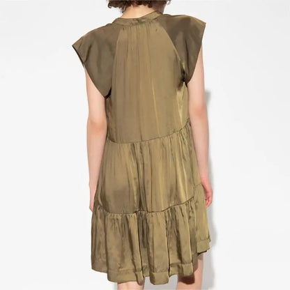 Vestido de verano elegante y chic de Zadig, vestido informal holgado con escote en V para mujer, vestido de primavera sin mangas, vestido formal para ocasiones especiales 2023