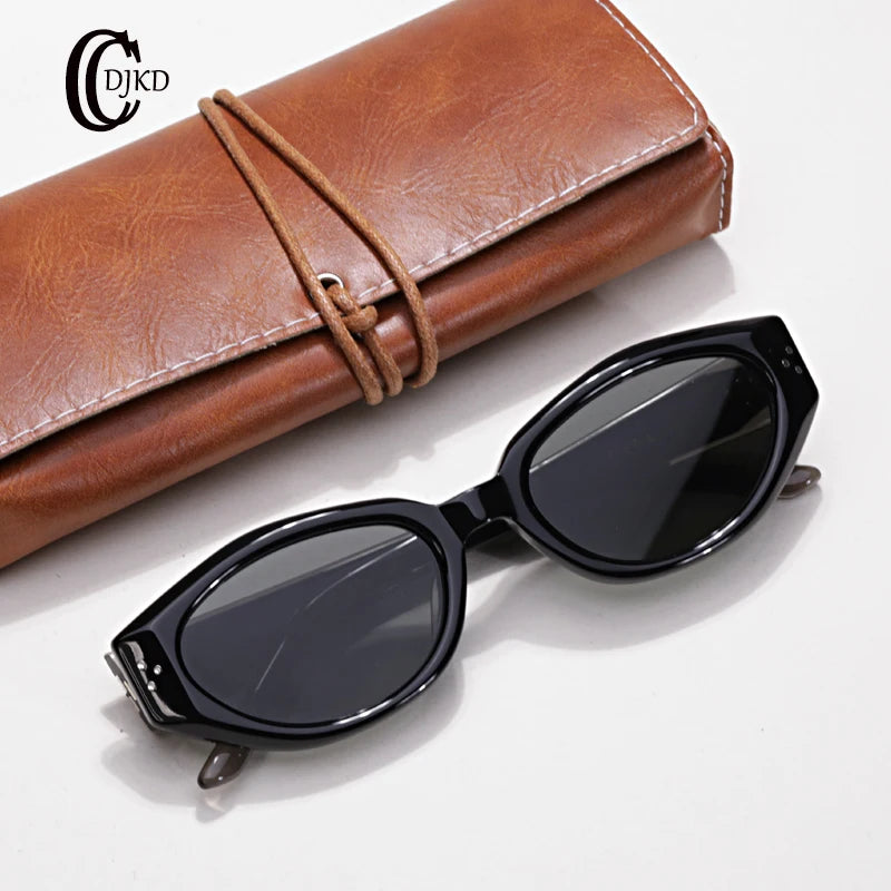 2024 NEW Acetate Cat Eyes Eyeglass Frame Men And Women High Quality Fashion Designer UV400 S-DA Personalized Sunglasses