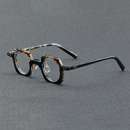 Men's Spectacle Frame Women Anti-Blue Light Style Glasses Clear Lens Brand Designer Female Acetate Frame Vintage Eyeglasses