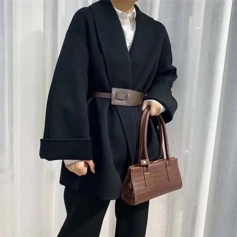 Designer Belts for Women High Quality Knot Soft Pu Leather Long Cummerbunds Wide Coat Ceinture Femme Dress Waistband Cintos