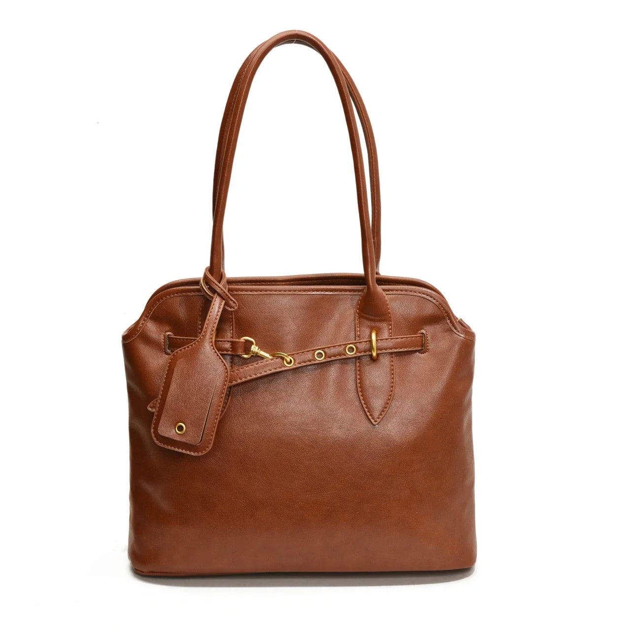 Sac à main rétro marron de grande capacité pour femme, nouveau sac à bandoulière simple pour les déplacements, sac fourre-tout à la mode pour les femmes