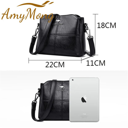 Women Fashion Tote Bag High Quality Soft Leather Ladies Handbags Female Small Shoulder Crossbody Bags for Ladies 2024 Sac Bolso