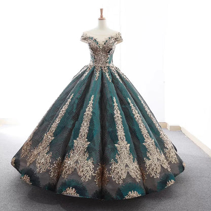 Robe de soirée à paillettes RSM66754 pour mère de la mariée robes de cocktail musulmanes robe de bal robe de soirée de mariage à manches longues abiye