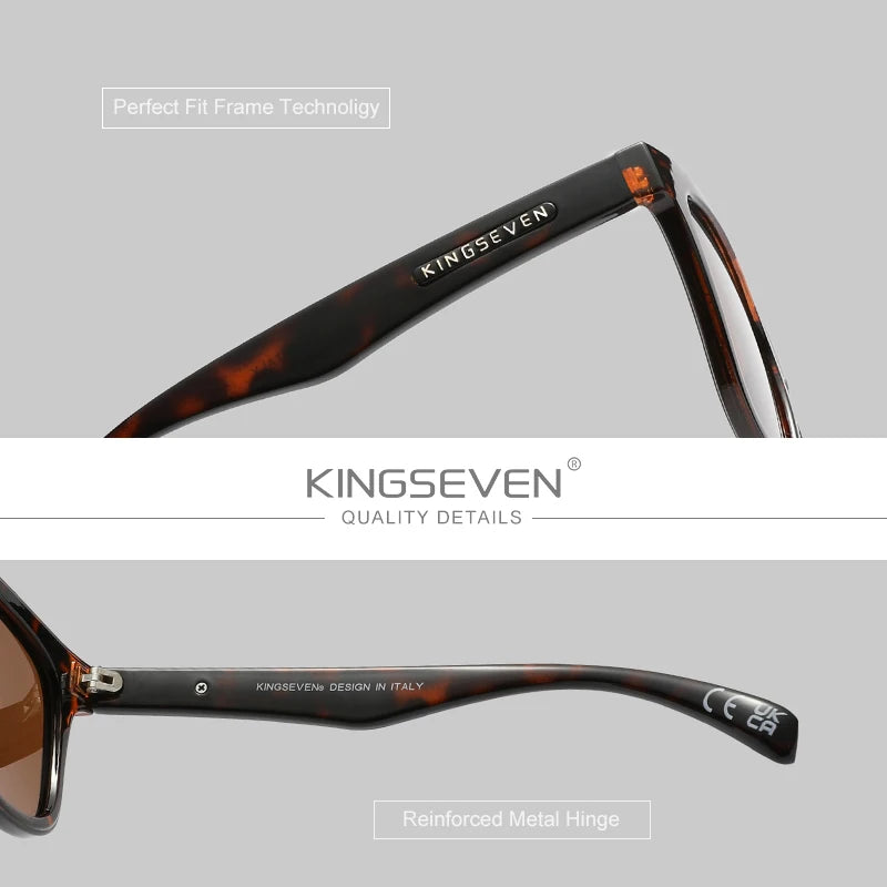 KINGSEVEN Round Retro Sunglasses Men‘s Outdoor Polarized UV400 Glasses Fashion  Mirror Lens Accessory TR90 Women Driving Eyewear