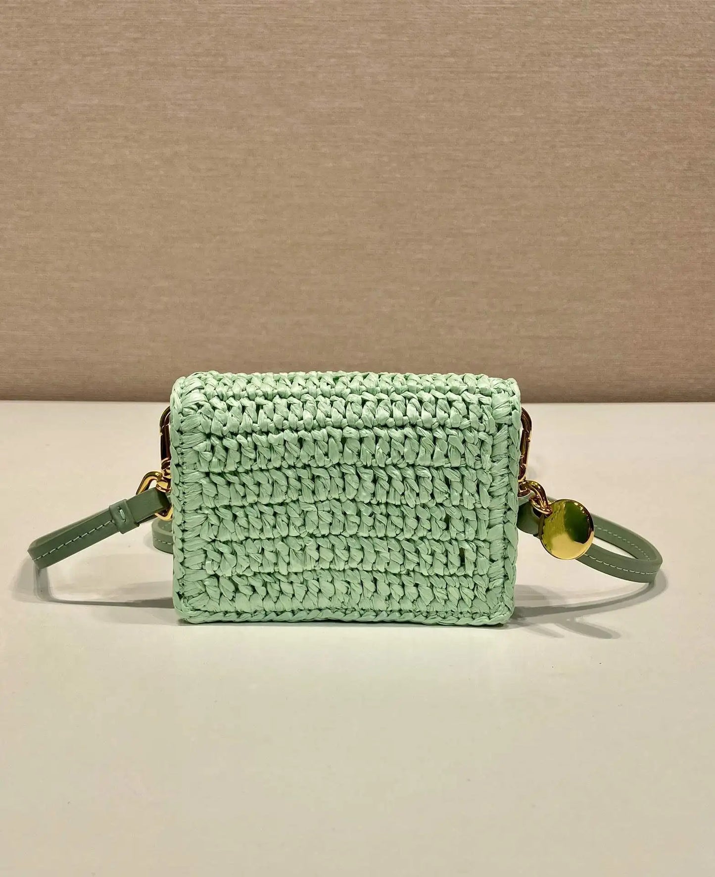 Weaving small bag 2024 mini new pure handmade weaving and top layer cowhide composition single shoulder crossbody bag