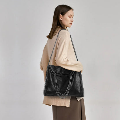 Nuevo bolso de hombro con cadena para mujer, bolsos de lujo 2024, bolso con cadena, bolsos suaves, bolsos de mano de diseñador cruzados de alta calidad para mujer