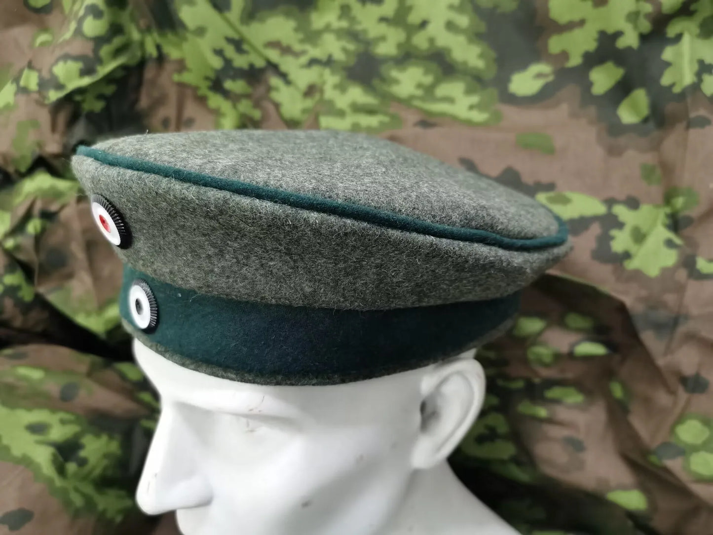 Gorro alemán EMD de lana de la Primera Guerra Mundial, época prusiana