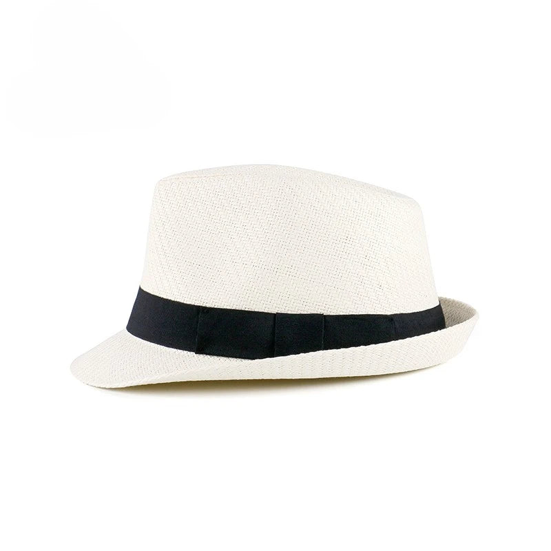 Large Size Men's Straw Hat British Bowler Hat Summer Handmade Straw Hat Gentlemen's Hat Women's Fedora Hat Big Head Women's Hat