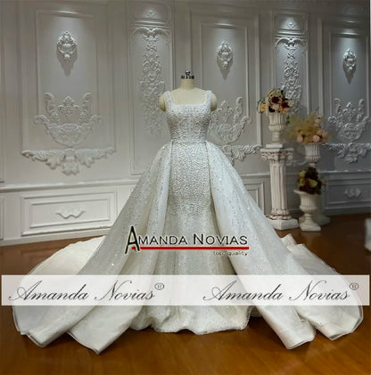 Amanda Novias Removable Skirt 2 in 1 Wedding Dress NS4784