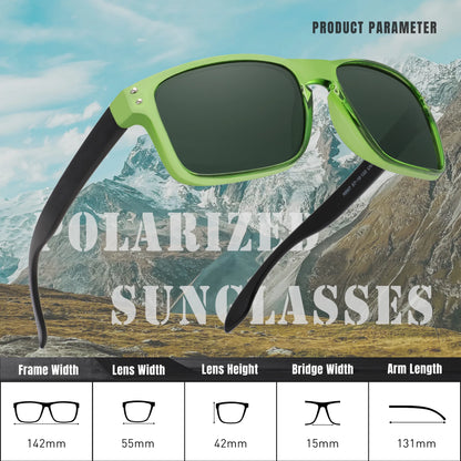 KINGSEVEN 3 piezas de gafas de sol polarizadas UV400 para deportes de conducción informales, gafas de moda para hombres y mujeres para exteriores, conjunto de gafas antideslumbrantes