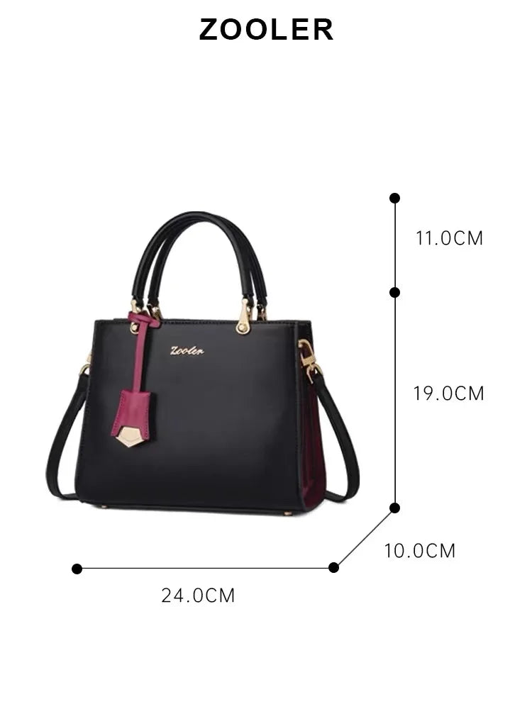 Original Brand Full Real Leather Shoulder Woman Bag Large Capacity 100% Cow Handbags Clean Rice bolsa feminina #wg363