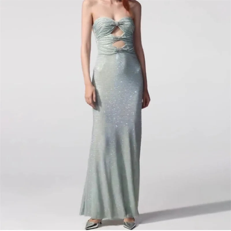 dresses for formal occasions New Summer 2024 Elegant dresses for women Sexy backless sleeveless Long dresses y2k Party dresses