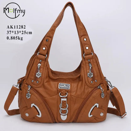 Vintage Big Bags For Women Handbags Top-handle Handbag Fashion Satchel Dumpling Pack Tote Shoulder Bag Hobos Large Purse Bolsa