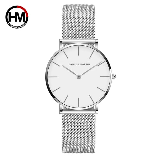 Mouvement importé du Japon Montre Femme Marque Design Original Mode Simple 3ATM Étanche Quartz Montre-Bracelet Montre Femme