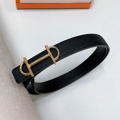 Waist Trim Hand Palm Print Denim Belt Classic Simple women's Leather Belt High Quality 2.4 Accessories positive leather belt