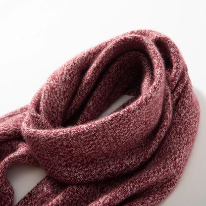 MERRILAMB High Quality 100 % Cashmere Scarf  for Women Winter New Thick Knitted Cashmere Scarves Fashion Outdoor Warm Ring Scarf