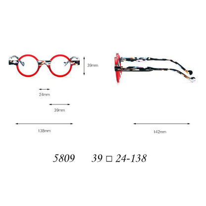 Women 's Spectacle Frame Men Anti-Blue Light Style Glasses Clear Lens Brand Designer Female Acetate Frame Vintage Eyeglasses