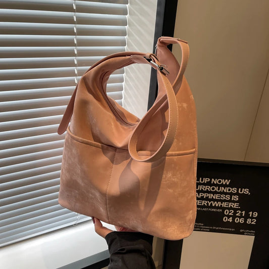 Bolsos de hombro informales con compartimentos interiores sólidos, en colores contrastantes, suaves, de alta calidad, para mujer, con cremallera, de poliuretano