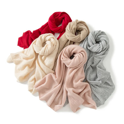 KOIJINSKY New Cashmere 190*70 Women in spring, autumn and winter, soft warm needle knitted scarf