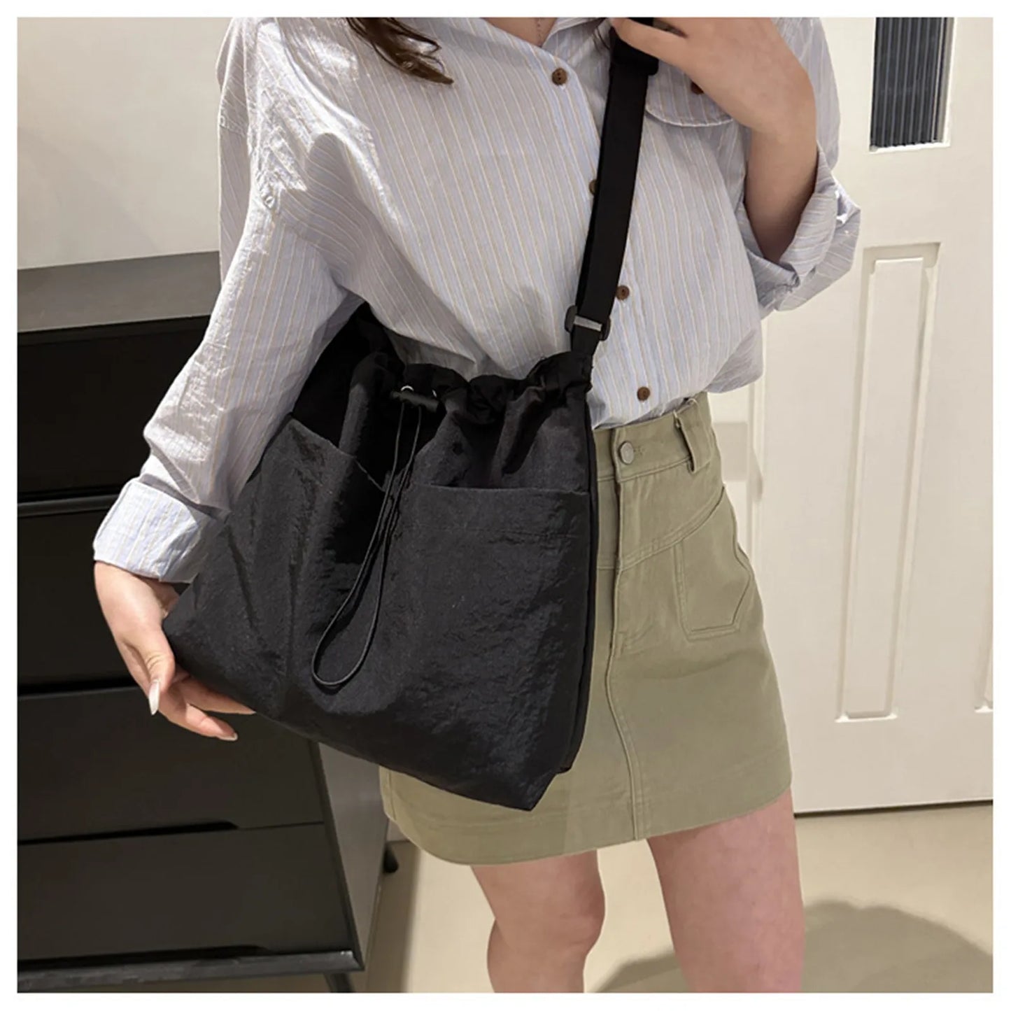 Large Capacity Versatile Shoulder Bag For Women Summer Popular Lightweight Crossbody Bag Minimalist Tote Handbag