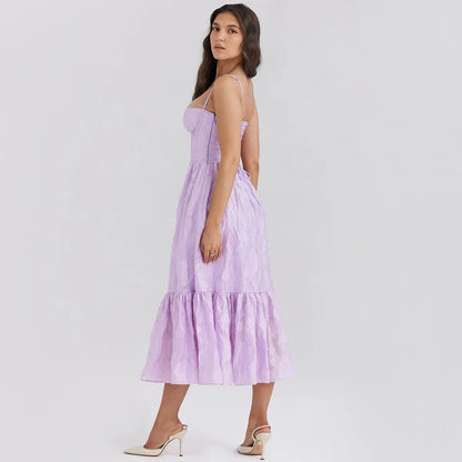 Vestido de cumpleaños de verano Oligai para mujer 2024 Nuevo en estampado floral Vestidos elegantes y hermosos Vestidos casuales de fiesta navideña