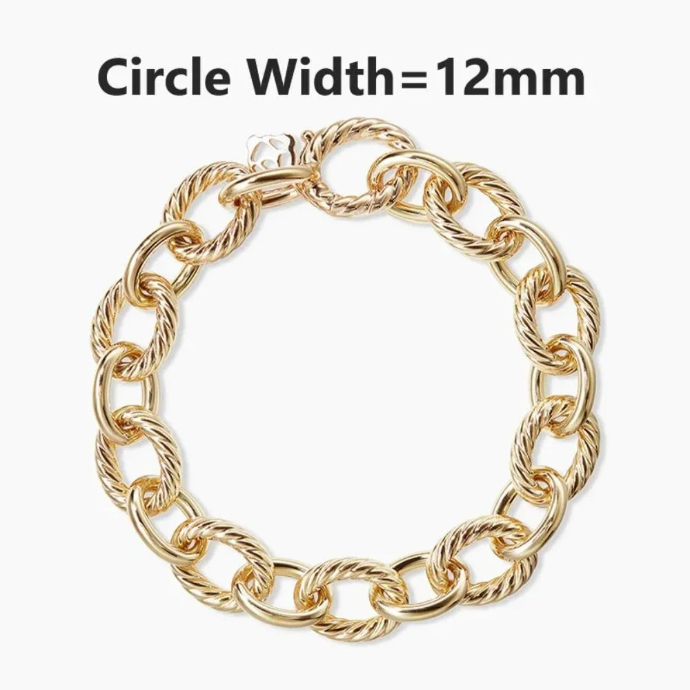 Bracelet pour femme DY Bijoux Chaîne en cuivre Bijoux de marque Chaîne de poignet tendance pour femme