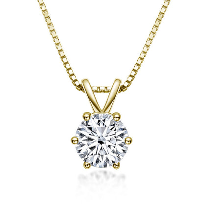 1 Karat Moissanite Necklace For Women