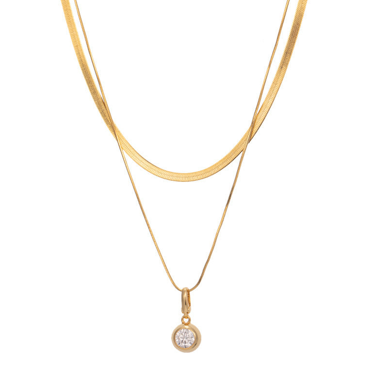 Removable Twin Double-layer Necklace