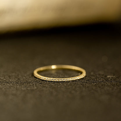 Bague de tempérament incrustée élégante et personnalisée pour femme