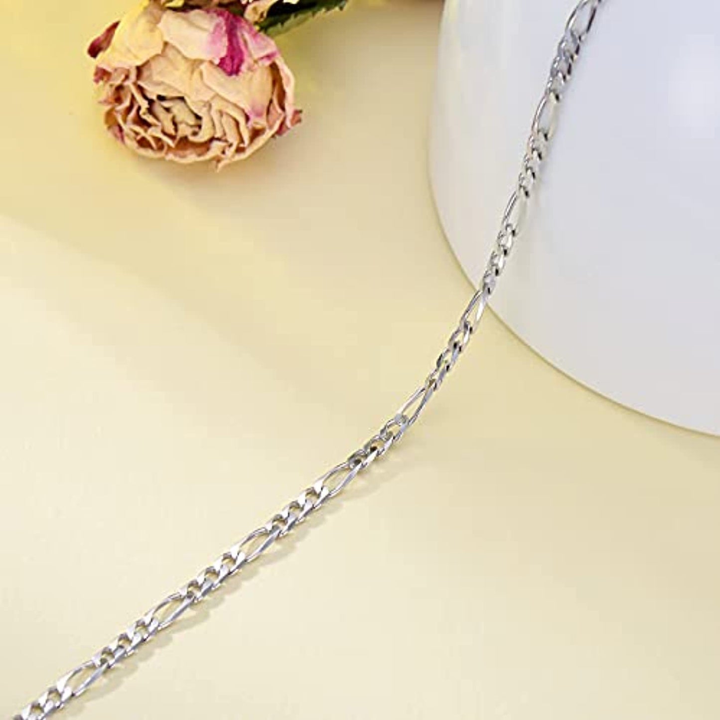 Figaro Link Chain in Sterling Silver