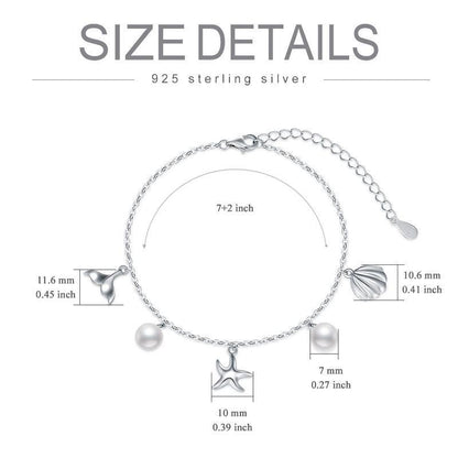 Bracelet de plage en argent sterling