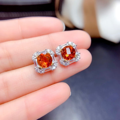 Natural Color Citrine Set Ring Pendant Earrings Crystal Clean