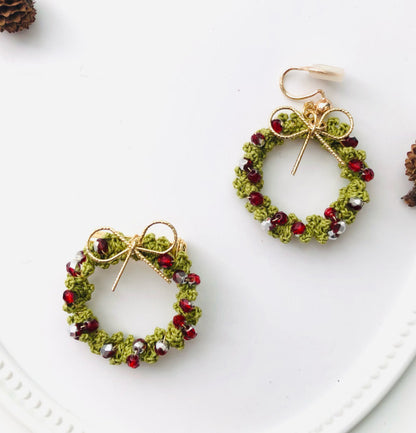 Diy Micro Hook Material Package Christmas Garland Earring Ear Clip Brooch Theme Decoration