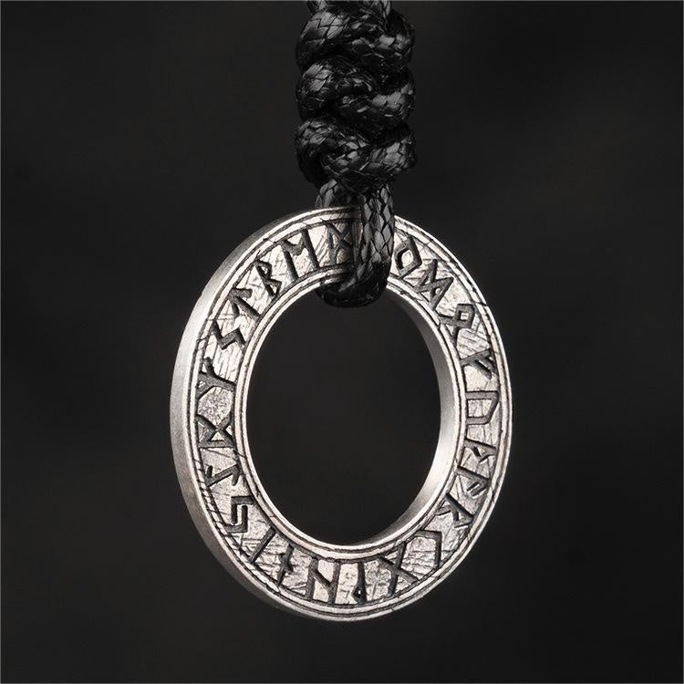 Letter Silver Necklace Men's Pendant