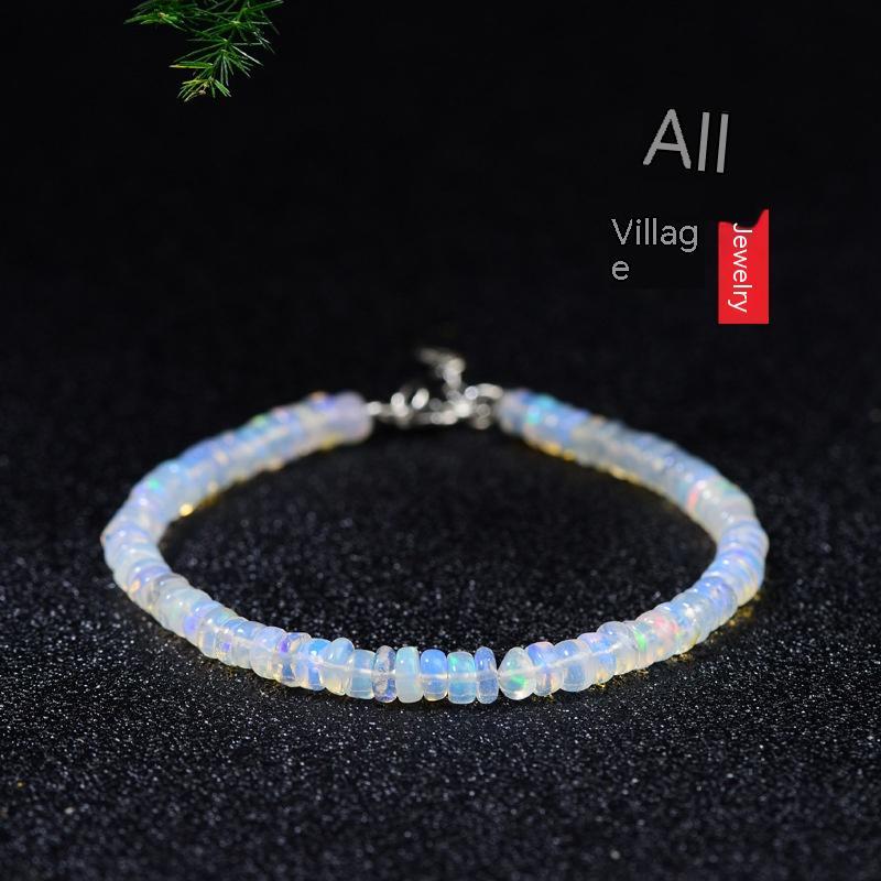 Jewelry Natural Ice Transparent Colorful Opal Bracelet Niche Bracelet